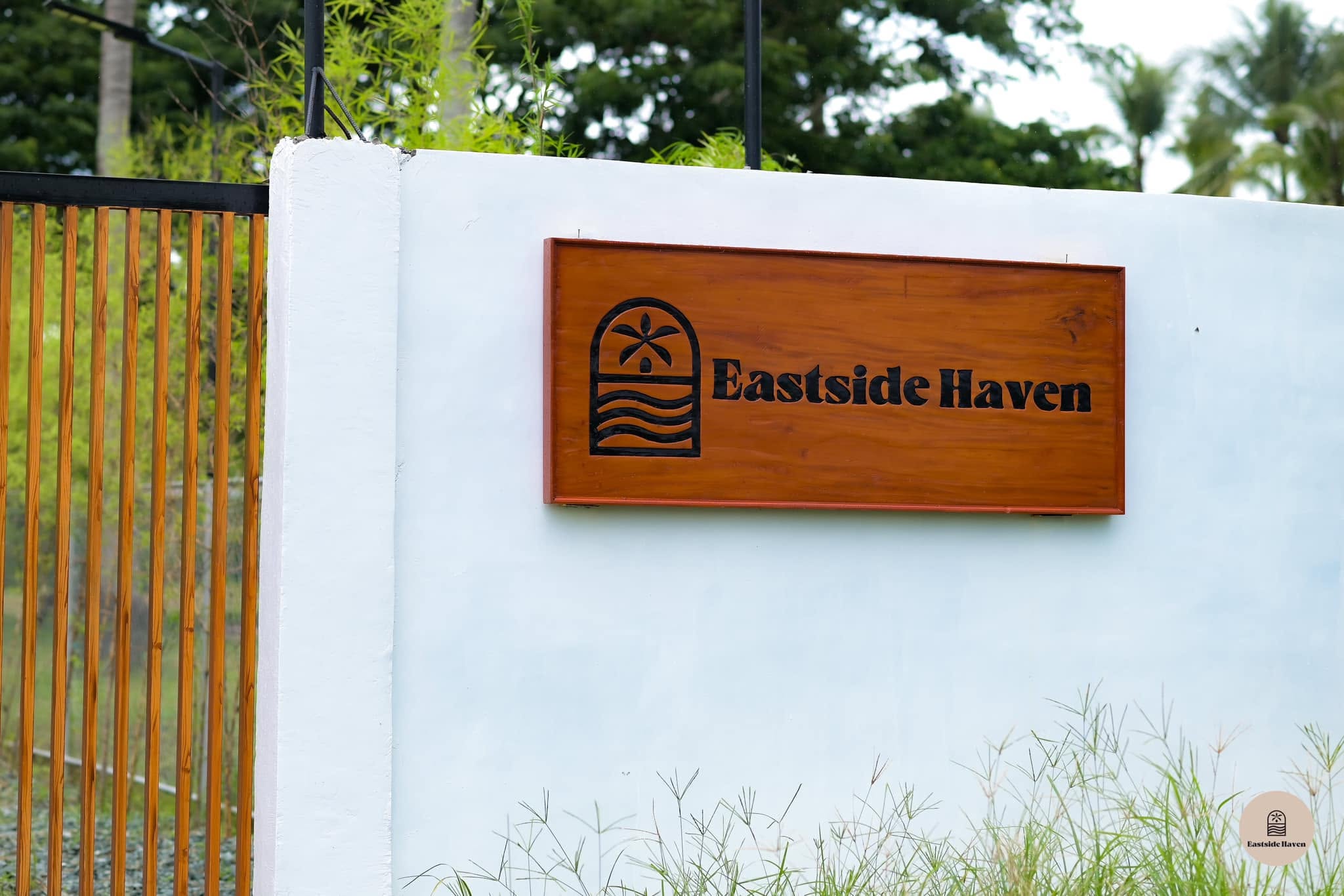 Eastside Haven signage at the entrance wall